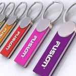 Affordable promotional keyrings are easy to hand out and store, too!